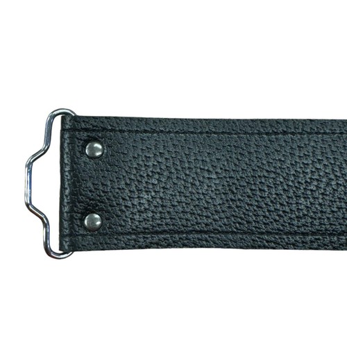 Black leather adjustable kilt - leather,