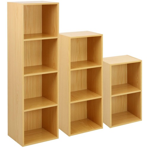 Beech wooden tired bookcase - tired,