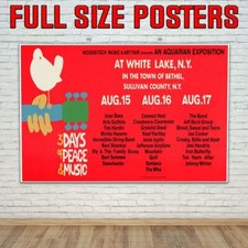 Woodstock Concert Tour Photo / Poster Up To 36"
