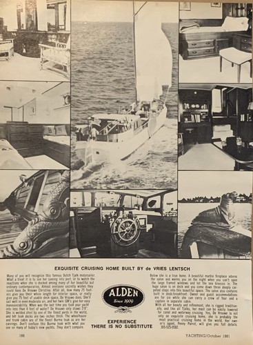 1981 alden yachts vrouwe - yachts, de