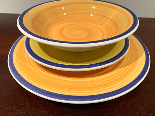 Piece colourful stoneware - piece,