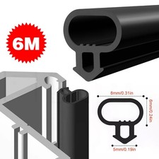 6M UPVC Window & Door Gasket Seal Flipper Double Glazing Rubber Draught Seal NEW