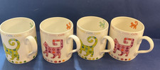 Set of 4 'Cats' Fine Bone China Mugs by Guildcrest
