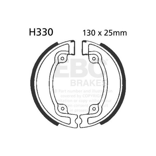 Ebc brake shoe set rear - brake, (5)
