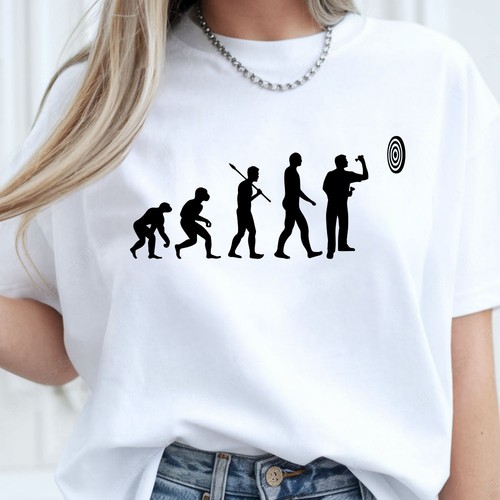 Darts evolution shirt funny - evolution,