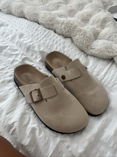 Birkenstock beige cloggs size - cloggs,