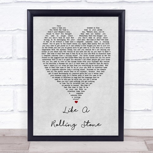 Like rolling stone - like, grey