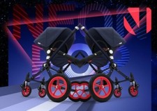 Nordstrom Bugaboo rear neon antipuncture wheels forCameleon1&2&Frog supreme❤❤❤❤