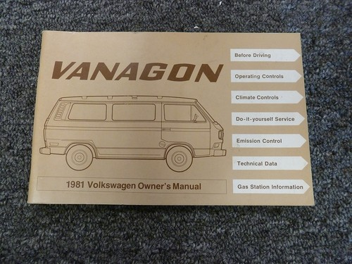 1981 volkswagen vanagon - volkswagen,