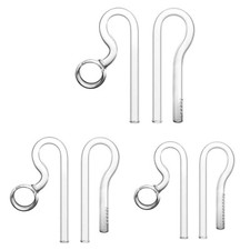 Glass Lily Pipe Inflow and Spin Outflow 3 Sizes for Different Size of Fish for T