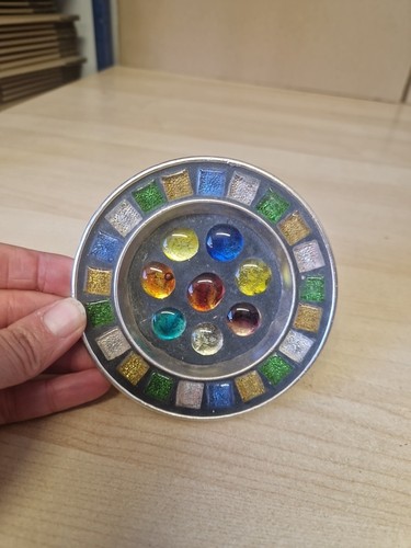 Vintage multicoloured glass - multicoloured,