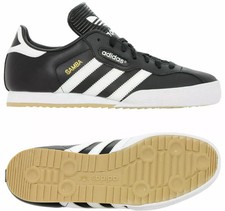 Adidas Samba Super Black/White Leather Men's Trainers UK 7 8 8.5 9 9.5 10 11 12