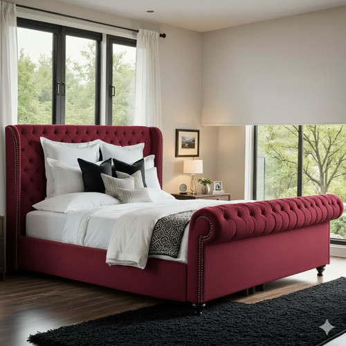 Chesterfield royal sleigh bed - chesterfield,