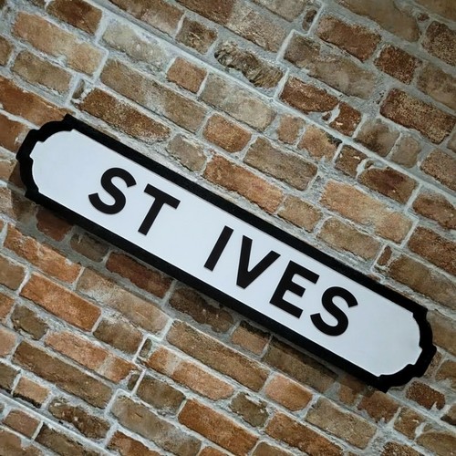 Ives sign wooden - faux, cast