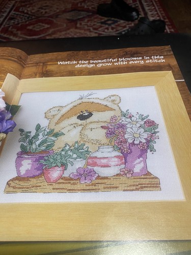 Fizzy moon cross stitch - moon,