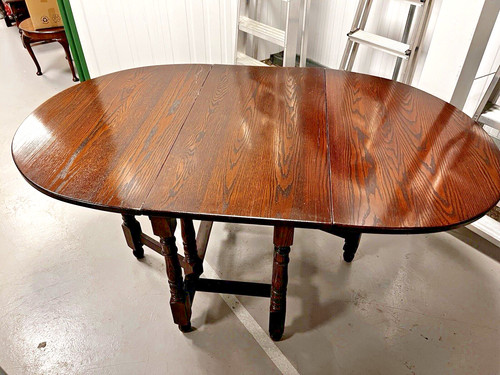Jaycee gateleg dark oak table - ,