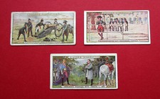 PLAYER  3  RATHER RARE ANTIQUE  1916  CIGARETTE CARDS  NAPOLEON   No's  3-5 & 16