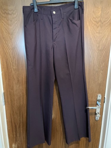 1970s purple wrangler trousers - purple,