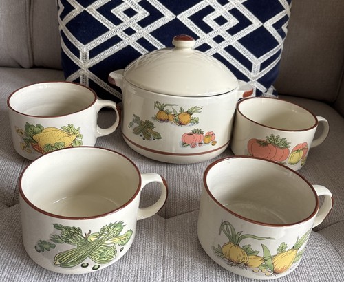 Vintage soup terrine with - with, 4