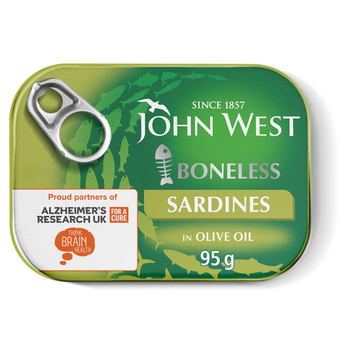 John west boneless sardines - john,