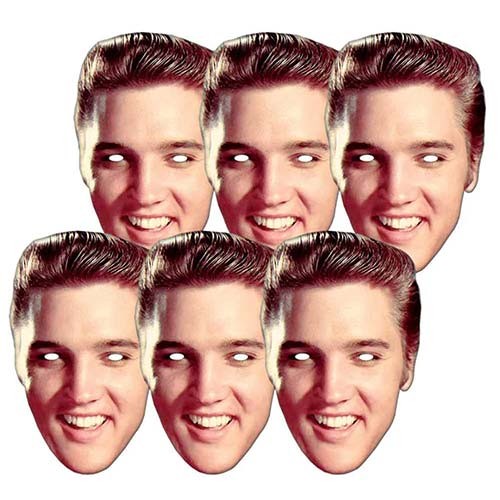 Elvis presley cardboard face - elvis,