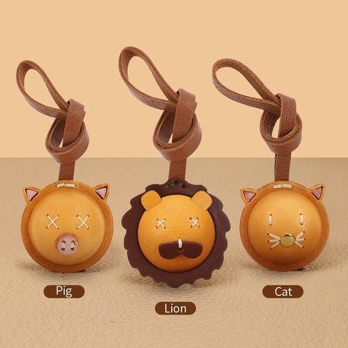 Lion cat pig charms leather - cat,
