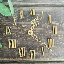 Antique Brass Clock Numbers