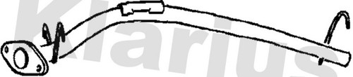 Exhaust pipe rear fits - exhaust,