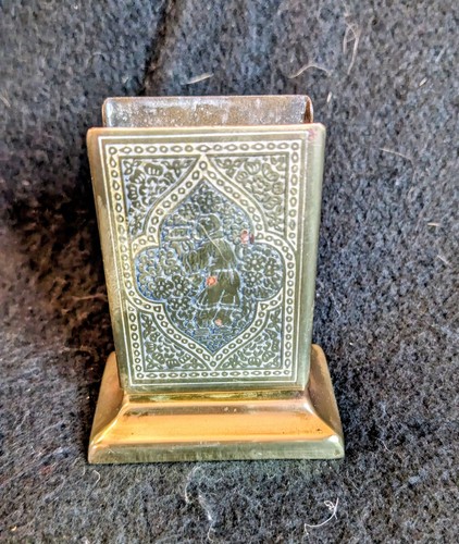Vintage brass matchbox holder - matchbox,
