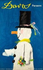 Davos switzerland snowman - davos,
