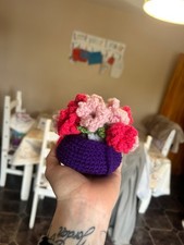 🌸 Custom Crochet Flower Pot