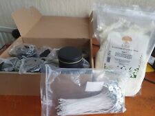 candle making set - 18 black candle tins, Eco-Lux Premium Eco Soy Wax + wicks
