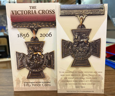 Lovely Royal Mint The Victoria Cross 1856-2006 Brilliant UNC 50p Coins SU870