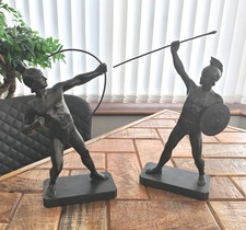 A Pair Of Large Bronze Statues