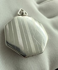 Sterling Locket Stamped HFB