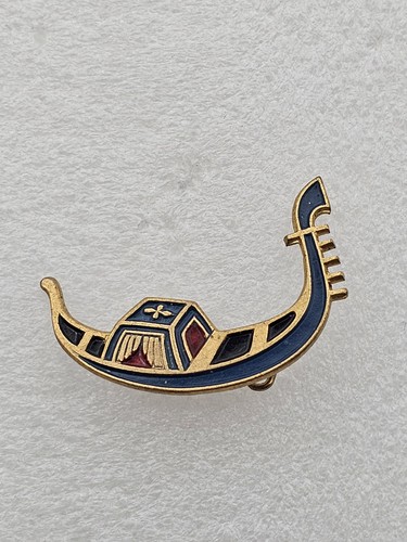 Italian gondola boat gold tone - gondola,