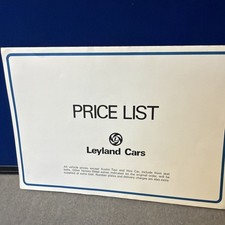 Leyland Cars price list