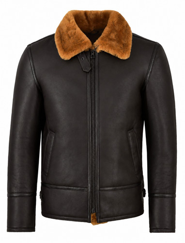 Mens sheepskin bomber - mens, b3