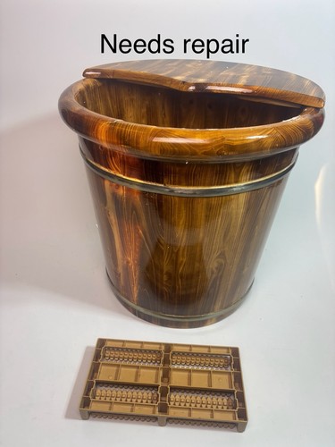 Wooden foot bath bucket - bath, w/