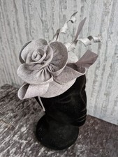 Silver Grey Fascinator