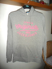 Jack & Jones Originals unisex  Hoody Printed Grey Casual Size m
