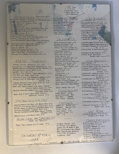 Langan brasserie london menu - brasserie,