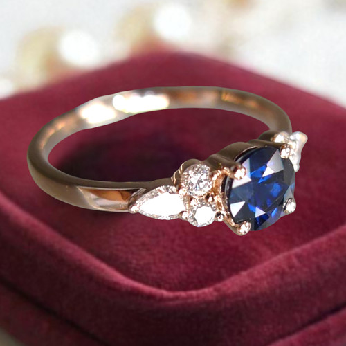Round cut 14k rose - cut,