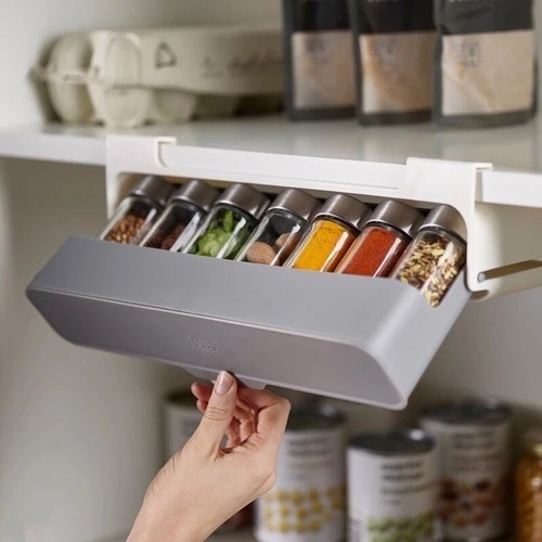 Jars spice rack kitchen - rack, hidden