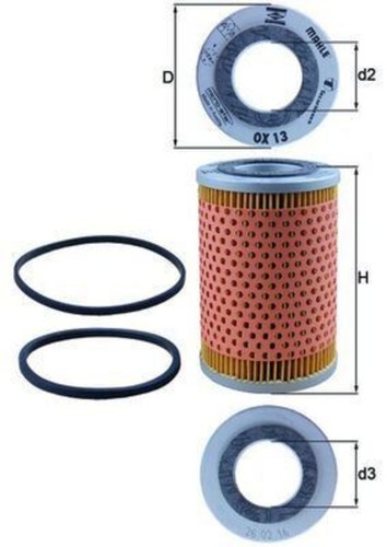Oil filter mahle - oil, fits