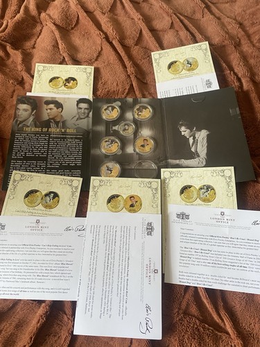 Elvis presley coins - 24, ct