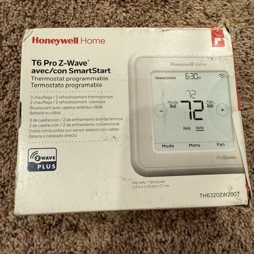 Honeywell th6320zw2007 pro - honeywell,
