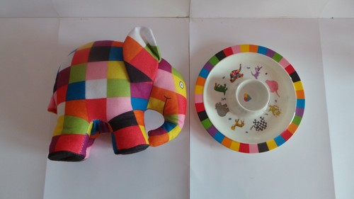 Elmer cuddly toy and - cuddly,
