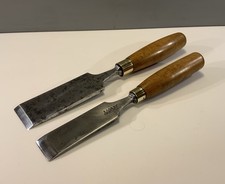 2 VINTAGE I.SORBY FIRMER WOOD