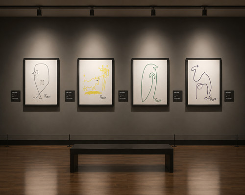 Pablo picasso oil - items),